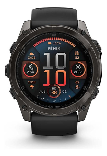 fenix 8 - 51mm, Sapphire, Graphite Grey with Black/Grey