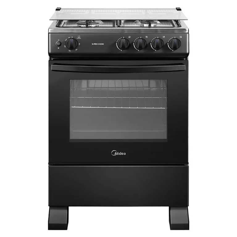 Cocina a Gas 4 Platos Negro MFO-MG24TCSSLBK