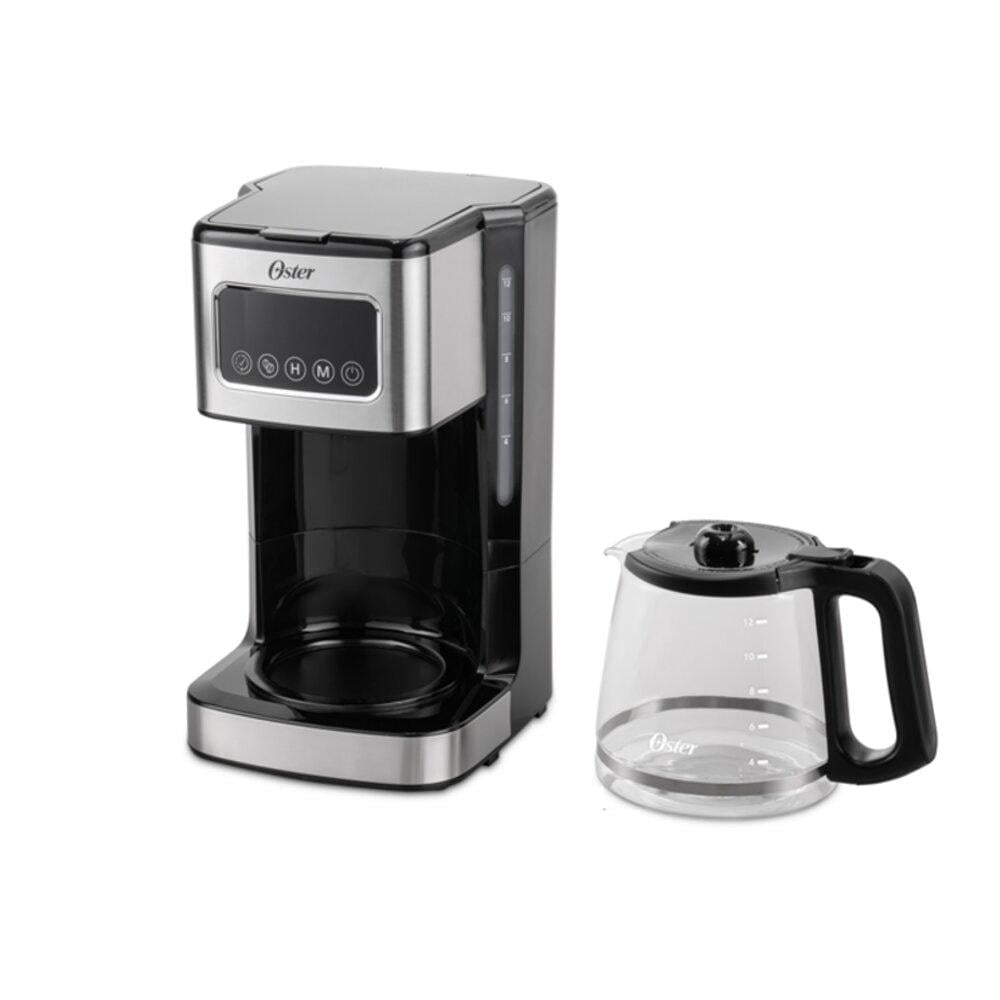 Cafetera Oster de Panel Tactil de 12 Tazas Plateado