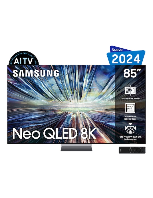 Pantalla Smart TV Samsung Neo QLED de 85 pulgadas 8 K QN85QN900DFXZX
