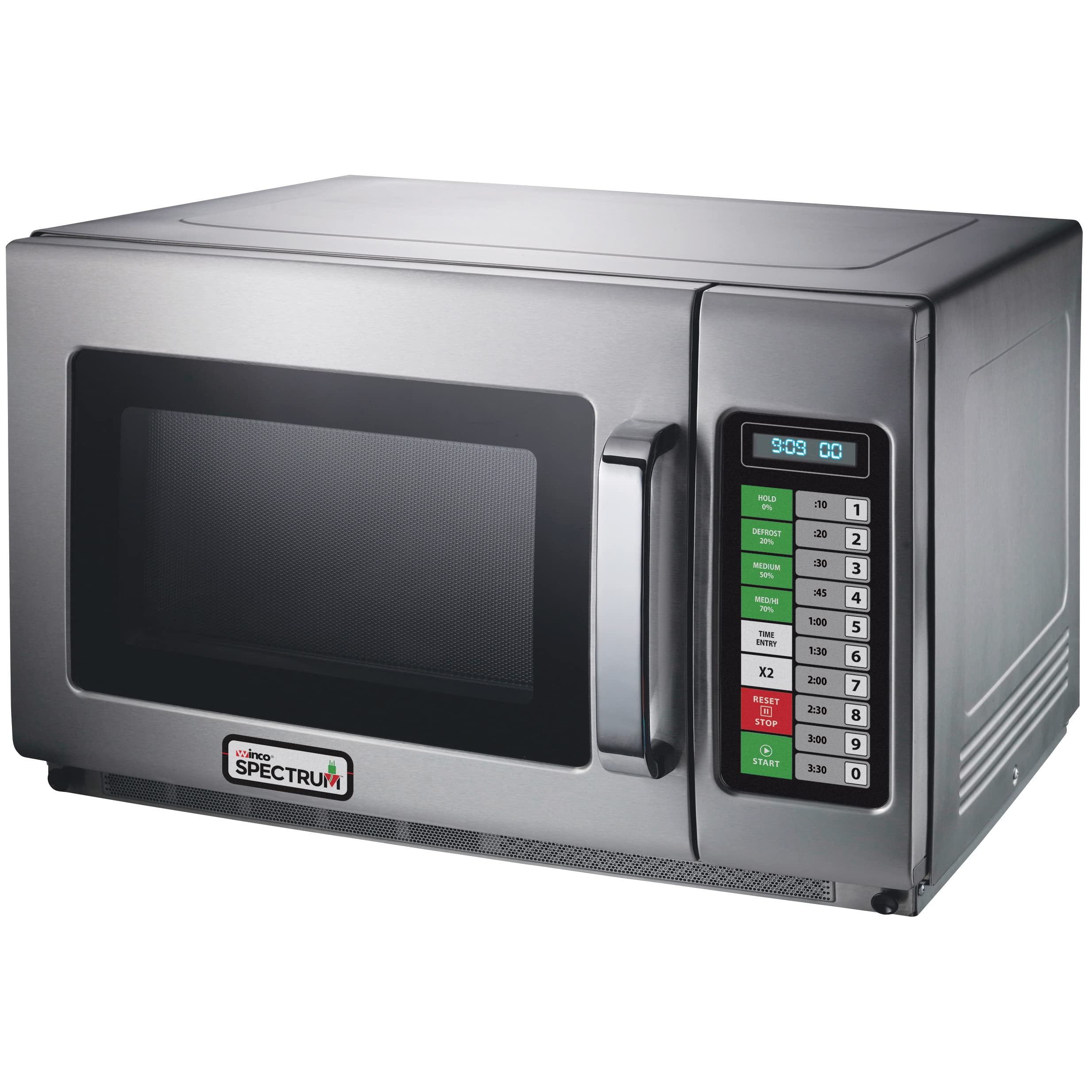 Winco EMW-1800AT Commercial-Grade Microwave Oven, 1.2 Cubic Feet, Silver