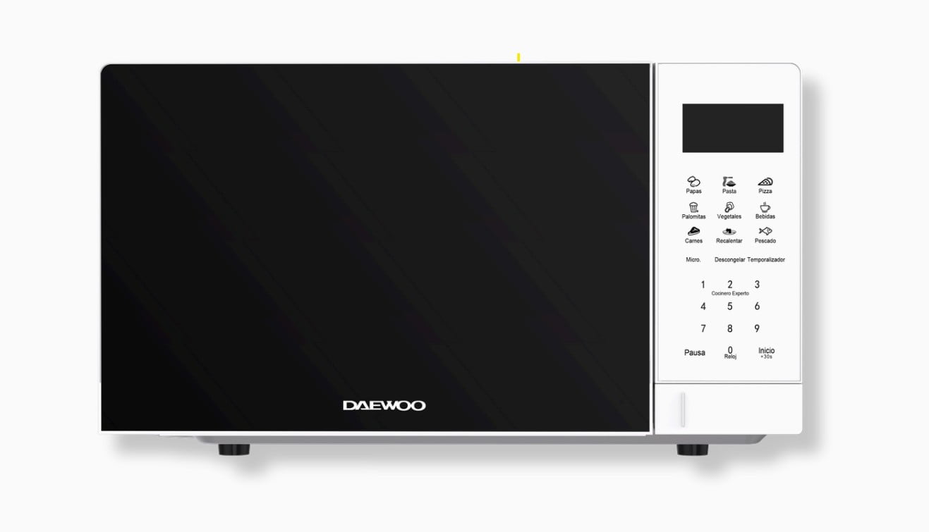 Horno De Microondas Daewoo 0.7 Pies Temporizador Menu Automatico Color Blanco 0720ww