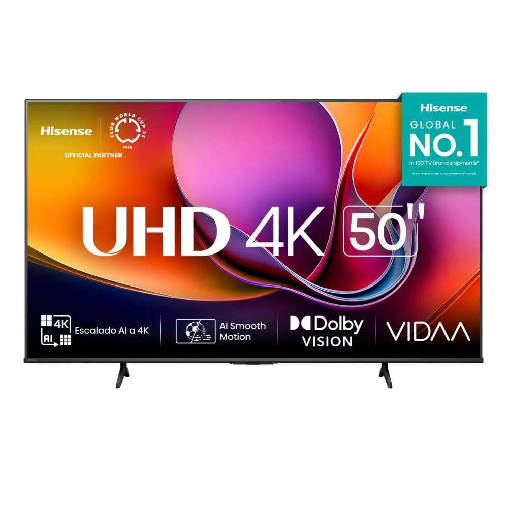Tv 50 Pulgadas Smart TV UHD 4K 50A65NV Hisense sistema VIDAA