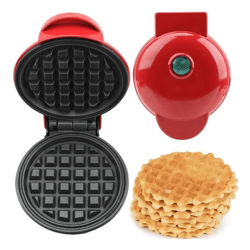 Mini Waflera Electrica Redondo Kazome M01 Maquinas Waffles Malubero Malu1360