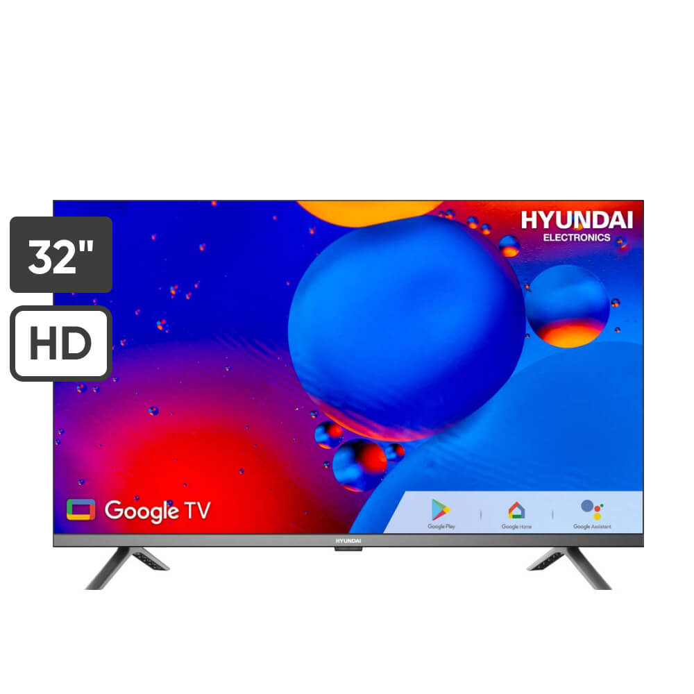 TELEVISOR HYUNDAI 32" HD HYLED3254GIM GOOGLE TV Negro