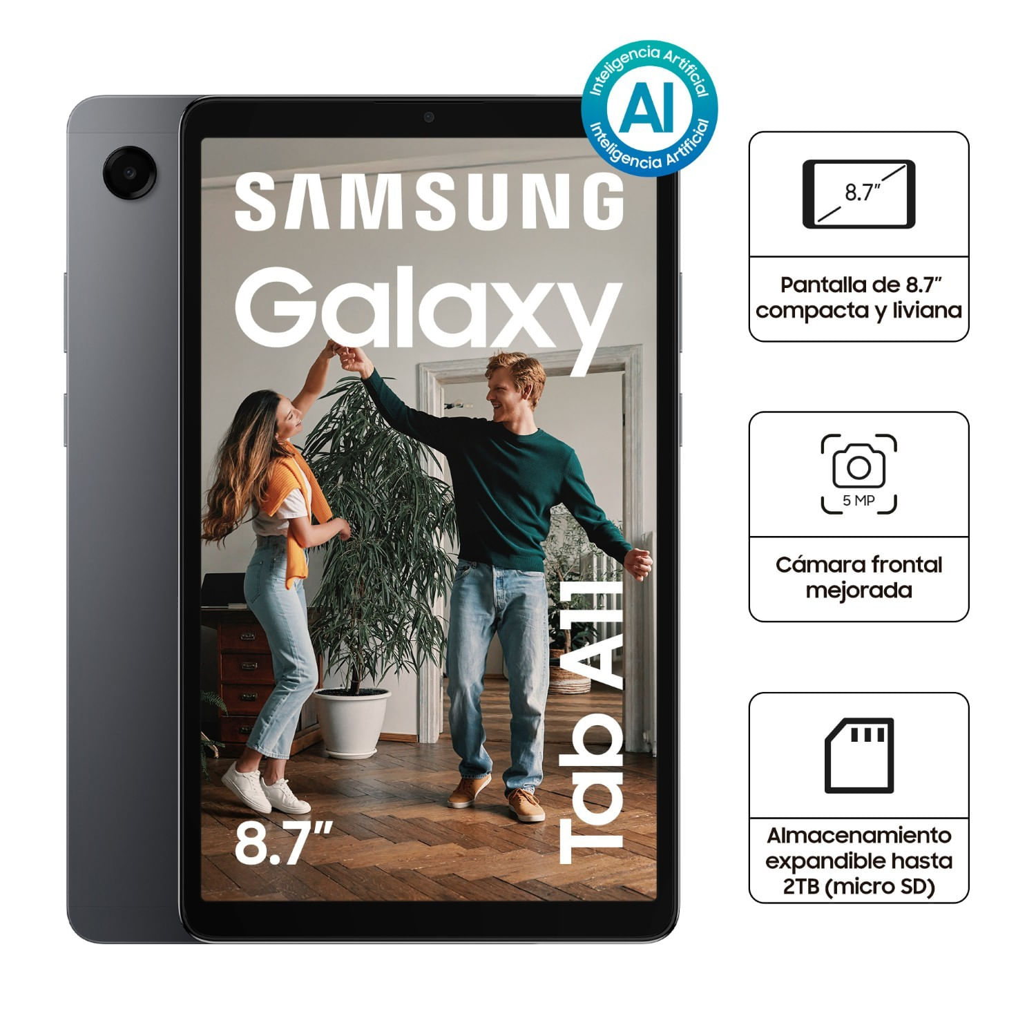 Tablet Samsung Galaxy Tab A11 8.7" 64GB 4GB Gris
